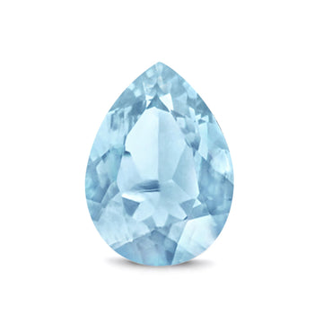 Pear Aquamarine CZ Loose Gemstones (Pack of 5)